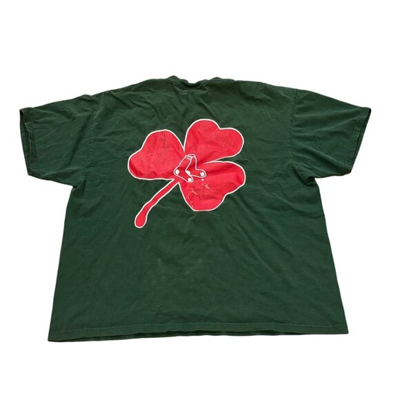 Vintage Lee 2004 Boston Red Sox MLB St. Patrick's Day Green T-Shirt Men's XL - Picture 2 of 8